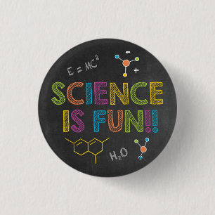 Science Birthday Party   Wissenschaft ist Spaß Button