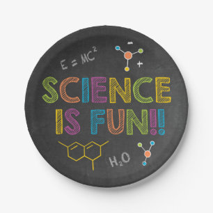 Science Birthday Party   Wissenschaft ist Spaß Pappteller