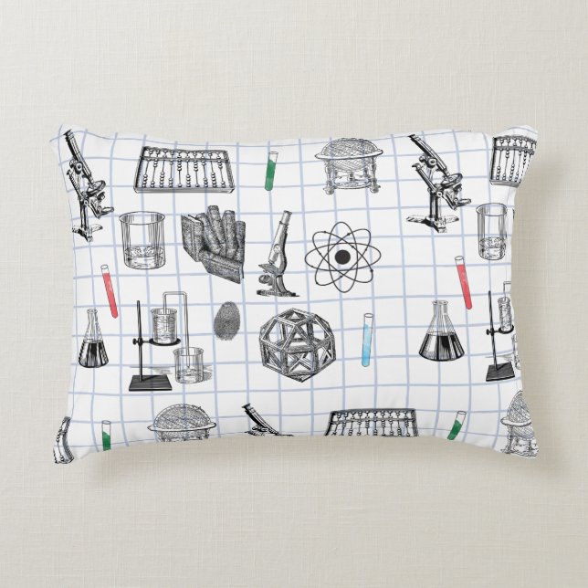 Science Chemistry Scientistry Pattern Dekokissen (Vorderseite)