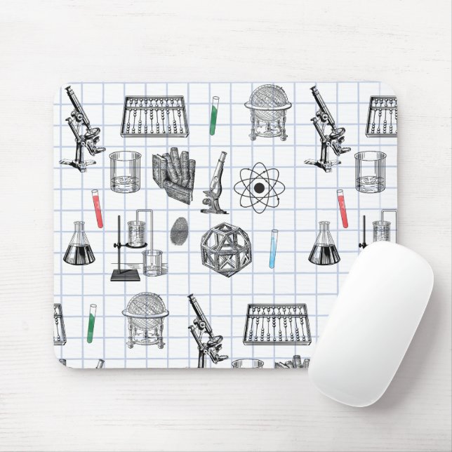 Science Chemistry Scientistry Pattern Mousepad (Mit Mouse)