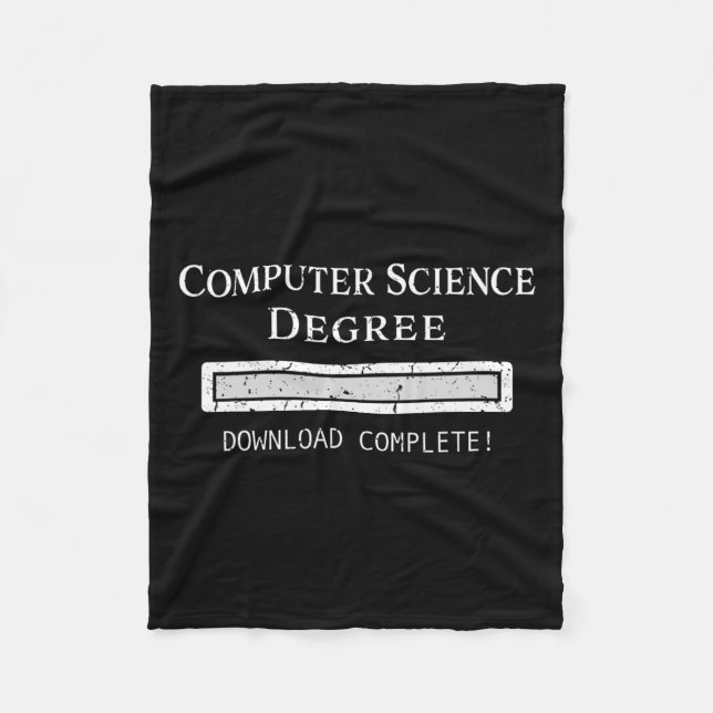 Science Degree Abschluss Fleecedecke (Vorderseite)