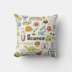 Science Doodles: HandGezeichnet Set in der Schule. Kissen