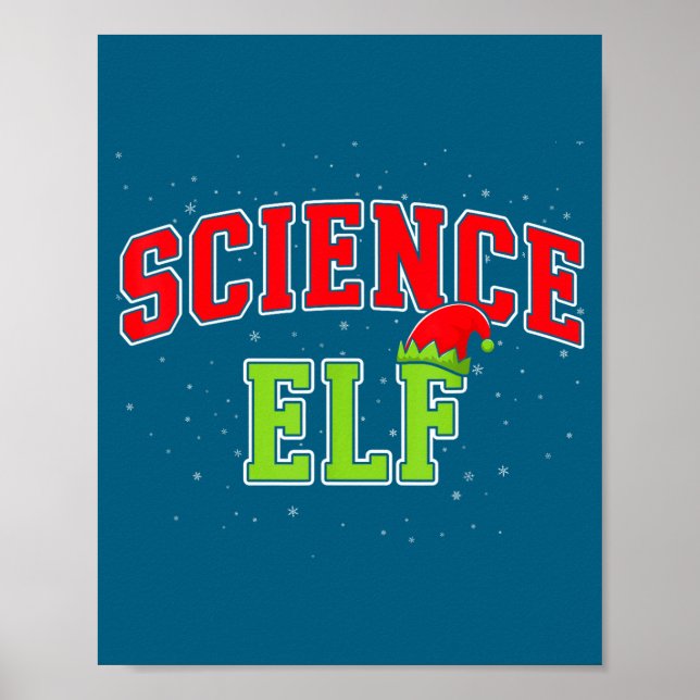 Science Elf Christmas Family Matching Group Xmas S Poster (Vorne)
