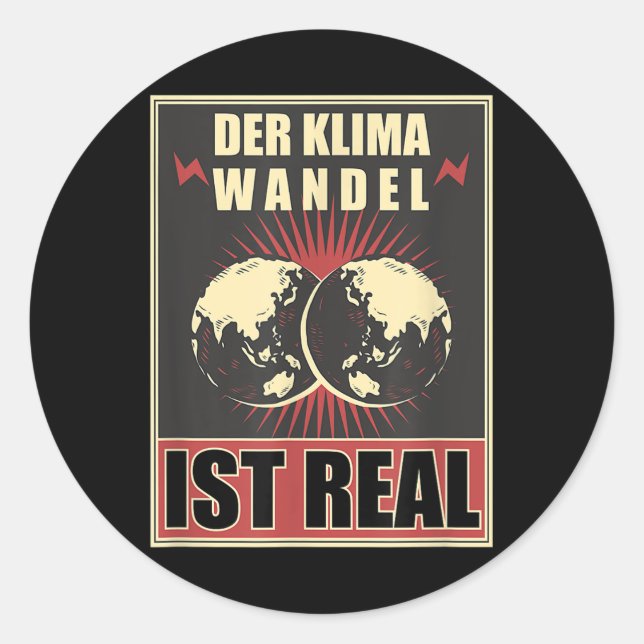 Science Environmental Protection Nerd Science Clim Runder Aufkleber (Vorderseite)