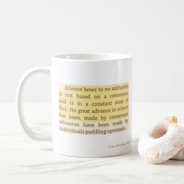 Science & Feynman Quotes von RoseWrites-Tasse Kaffeetasse (Mit Donut)