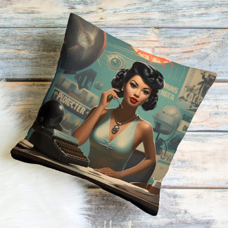 Science-Fi Scribe Futuristic Fantasy Kissen