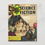 Science Fiction 1 Postkarte<br><div class="desc">Versenden Sie Postkartengrüße an Freunde auf diesem phantastischen,  klassischen Pulp-Science Fiction-Bild aus den 1920er,  1930er,  1940er und 1950er Jahren!</div>