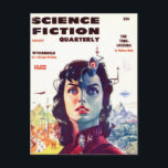Science Fiction 3 Postkarte<br><div class="desc">Senden Sie Ihren Freunden Postanzeige auf diesem phantastischen,  klassischen Pulp-Science Fiction-Bild der 1920er,  1930er,  1940er und 1950er Jahre!</div>