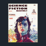 Science Fiction 3 Postkarte<br><div class="desc">Senden Sie Ihren Freunden Postanzeige auf diesem phantastischen, klassischen Pulp-Science Fiction-Bild der 1920er, 1930er, 1940er und 1950er Jahre!</div>