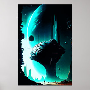 Science Fiction Alien Landschaft 103 Poster