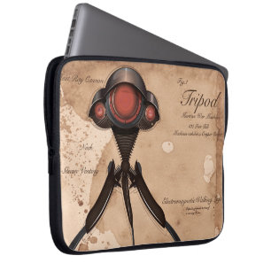 Science Fiction Alien Tripod Angriff! Laptopschutzhülle