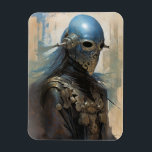 Science Fiction Alien Wear Helmet Mask Magnet<br><div class="desc">Fantasy Art Produkte von The Lunarium.</div>