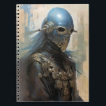 Science Fiction Alien Wear Helmet Mask Notizblock<br><div class="desc">Fantasy,  Sci-fi & Horror Art von The Lunarium.</div>
