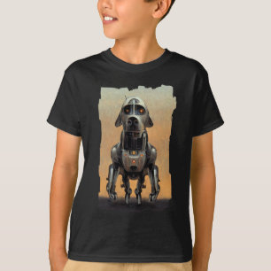 Science Fiction Art   Portrait eines Roboterhundes T-Shirt