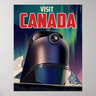Science Fiction Besuchen Sie Kanada Reiseplakat Poster