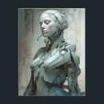 Science Fiction Cyborg Postkarte<br><div class="desc">Fantasy Art Produkte von The Lunarium.</div>