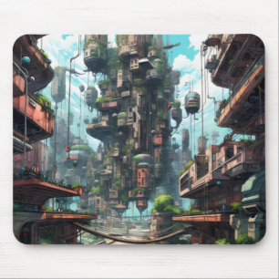 Science Fiction der Industriestadt Mousepad