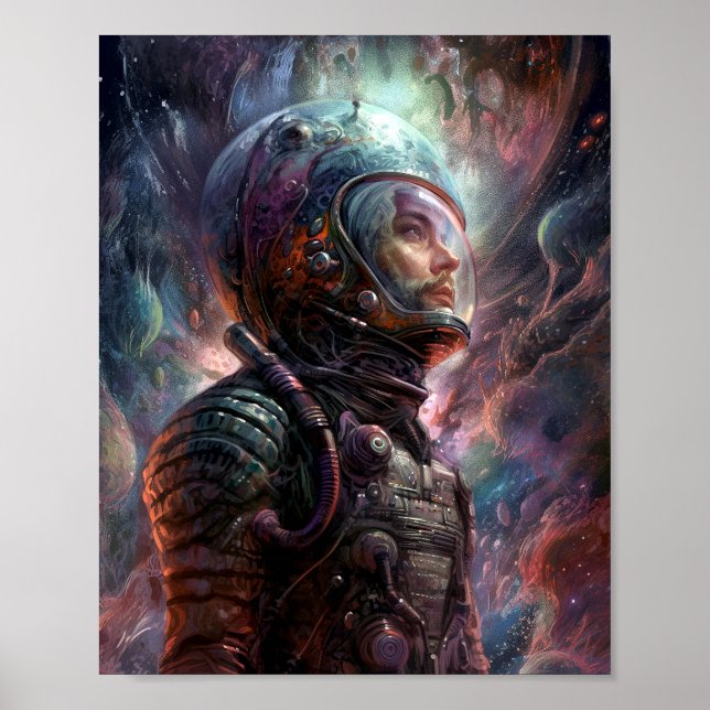 Science Fiction des Astronauten Poster (Vorne)