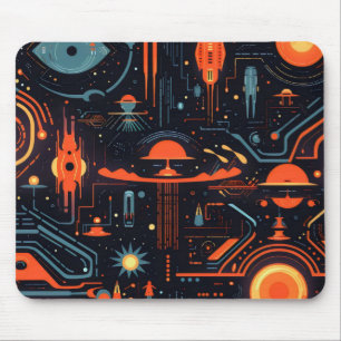 Science-Fiction Farbige Muster Mousepad