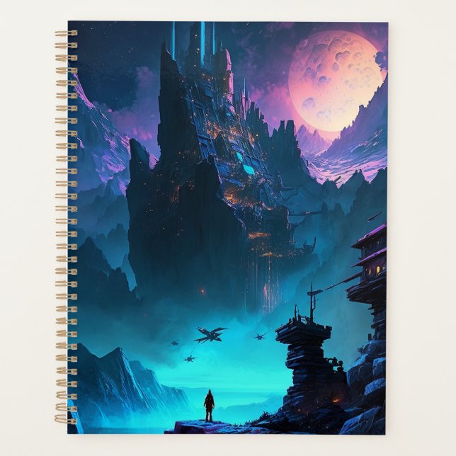Science Fiction Futuristic City Planner Planer (Vorderseite)