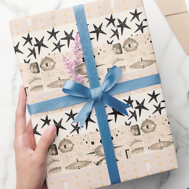 Science-Fiction-Geschenkpapier Geschenkpapier (Von Creator hochgeladen)
