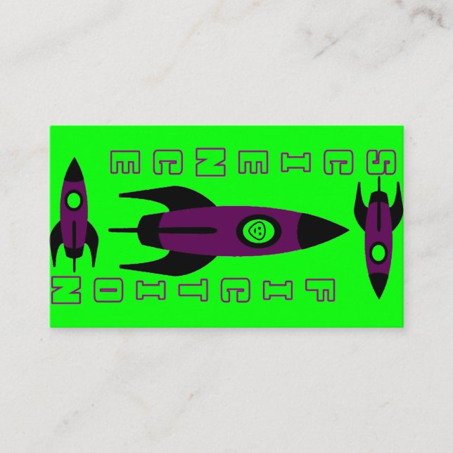 Science Fiction Lesezeichen Business Card Visitenkarte (Vorderseite)
