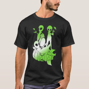 Science Fiction Niedliche Außerirdischen Extraterr T-Shirt