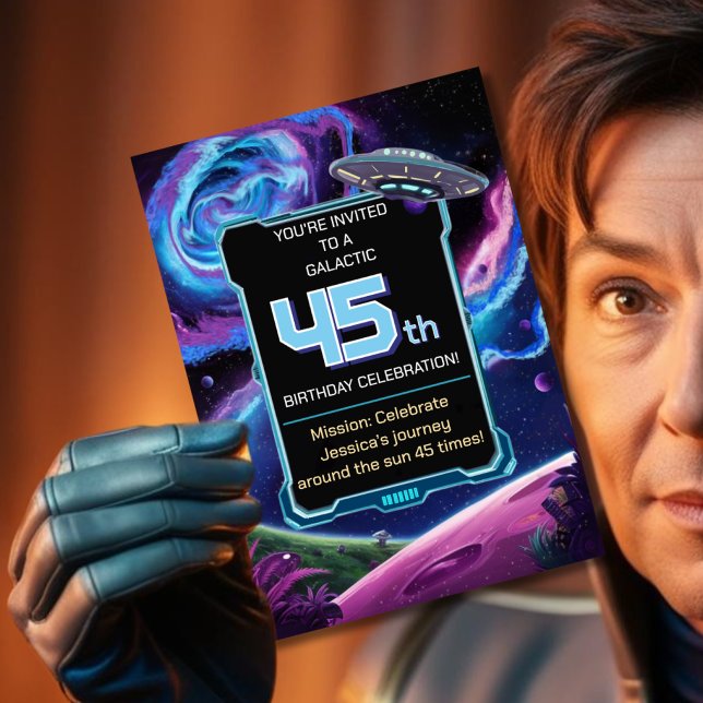 Science Fiction Party Sci Fi Galactic 45. Einladung (Von Creator hochgeladen)