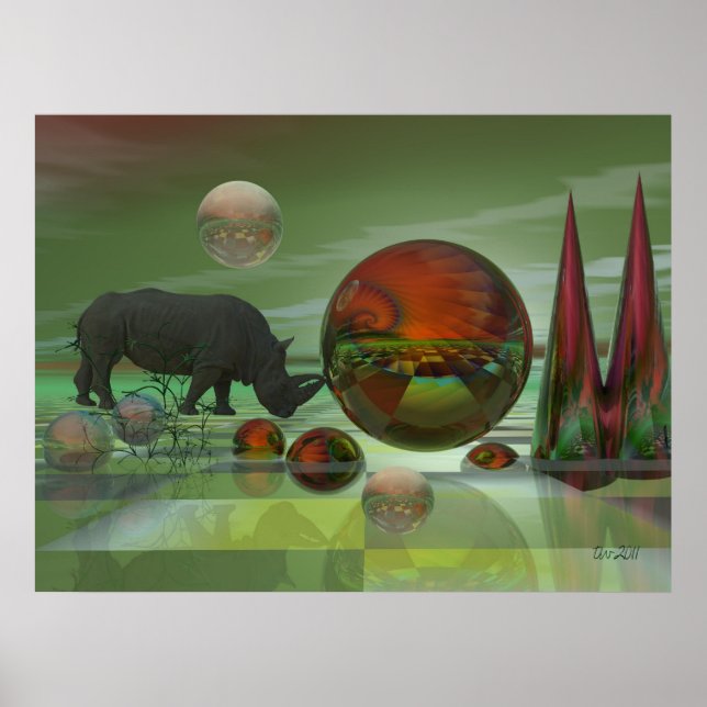 Science-Fiction-Plakat "Pushing the limits" Poster (Vorne)