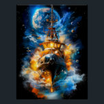 Science Fiction Poster Art<br><div class="desc">Eine digitale Illustration eines Konzepts mit hoher Science Fiction im Posterformat.</div>