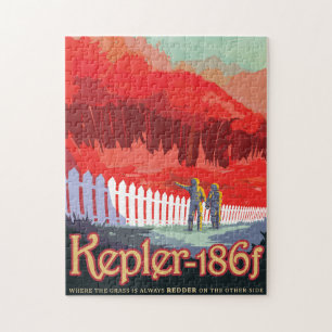 Science-Fiction-Reise-Werbung, Planet Kepler-186f