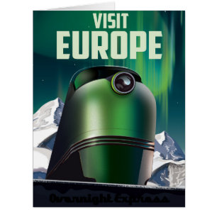 Science-Fiction-Reiseplakat Visit Europe