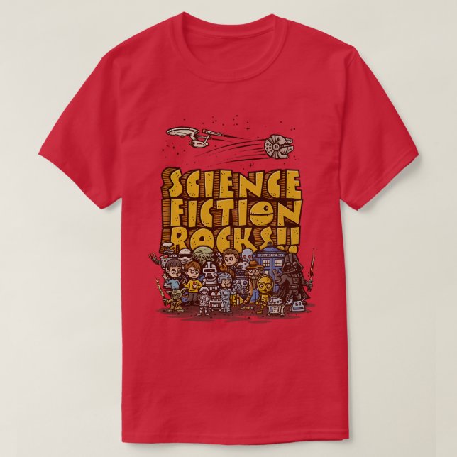 Science Fiction Rocks T-Shirt (Design vorne)