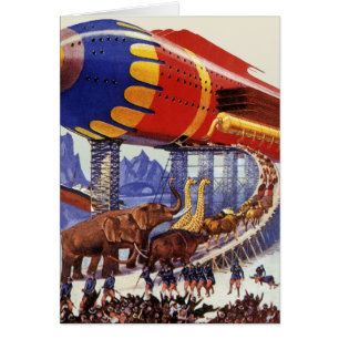 Science-fiction vintage, animaux sauvages de Noah'