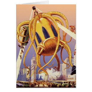 Science-fiction vintage Invasion de guerre Alien O