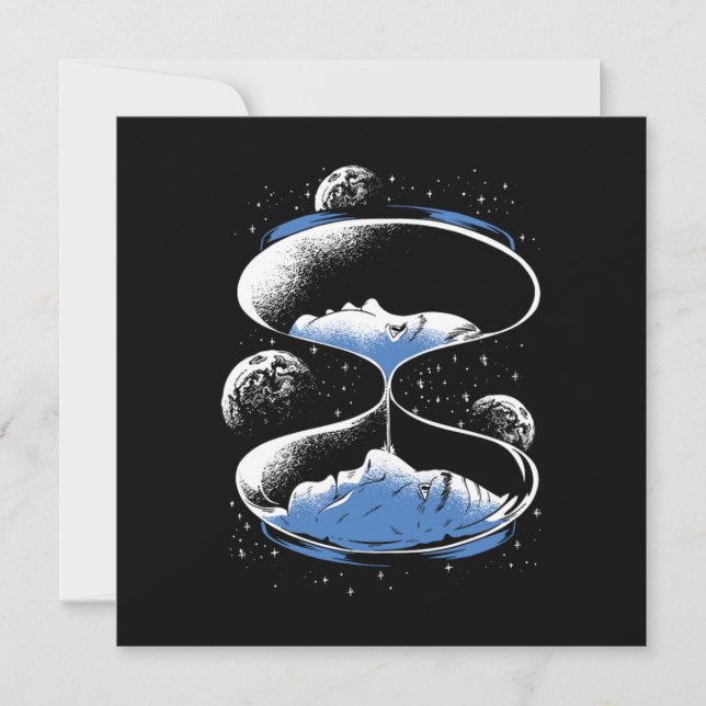 Science Fiction von StundenZeitreisen Einladung (Vorderseite)