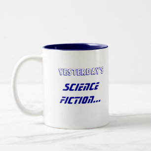 Science Fiction-Wissenschafts-Tatsachen-Tasse Zweifarbige Tasse