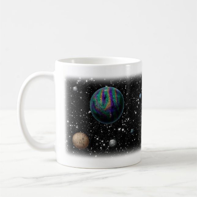 Science Fictionplaneten-Tasse Kaffeetasse (Links)