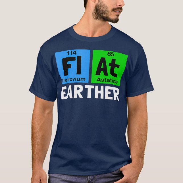 Science Flat Earth Flat Earther T-Shirt (Vorderseite)
