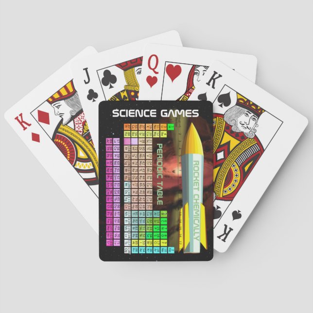 Science Games Periodic Table Playing Cards Spielkarten (Rückseite)