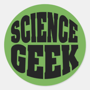Science Geek Runder Aufkleber