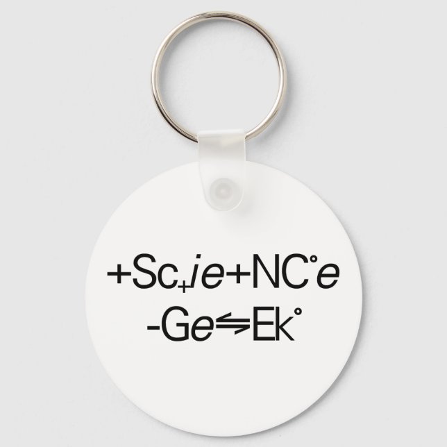 Science Geek Schlüsselanhänger (Vorderseite)