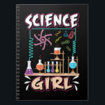 Science Girl Chemistry Laboratories Notizblock<br><div class="desc">Science Girl Chemistry Laboratory Scientist. Studentenchemistin für weibliche Forscher.</div>
