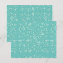 Science Icons Muster Nachhinweise