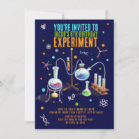 Science Invitations d'anniversaire
