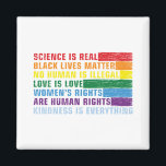 Science Is Real Black Lives Matter Magnet<br><div class="desc">Science Is Real Black Lives Matter</div>