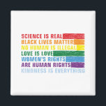 Science Is Real Black Lives Matter Magnet<br><div class="desc">Science Is Real Black Lives Matter</div>