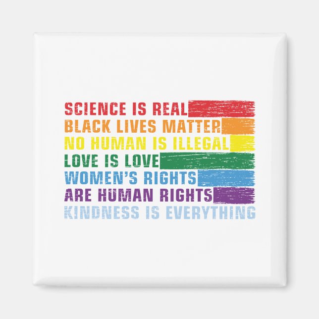 Science Is Real Black Lives Matter Magnet (Vorne)
