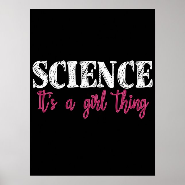 Science - It's a Girl Thing Poster (Vorne)