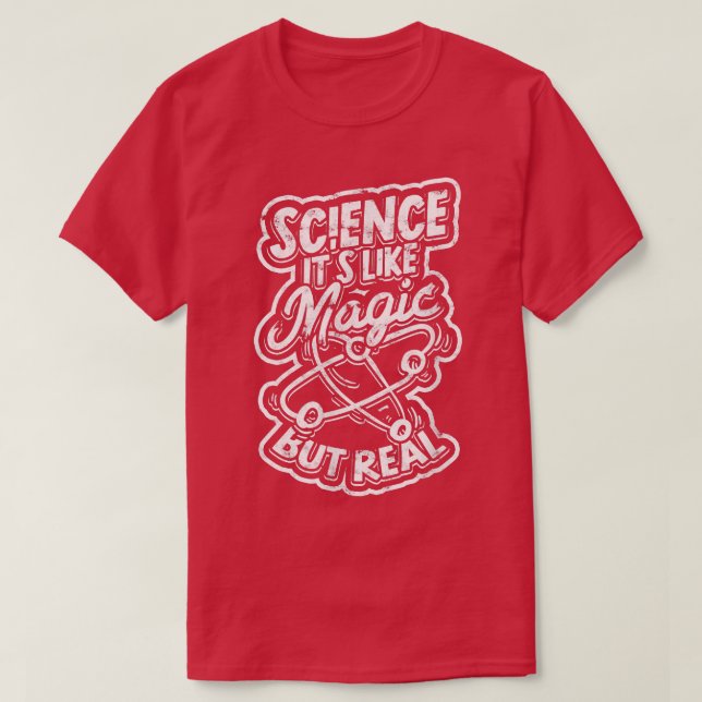 Science it's like magic but real - Scientific Magi T-Shirt (Design vorne)